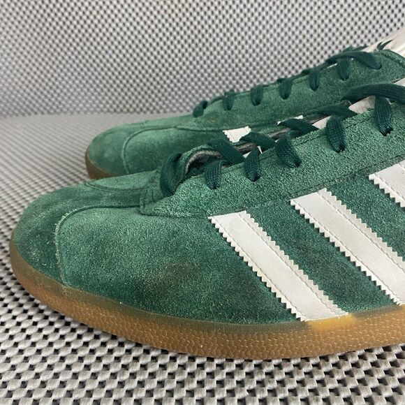 Adidas Gazelle Men Size 13 Green Suede Low Top Lace Up 029002 - Picture 6 of 14